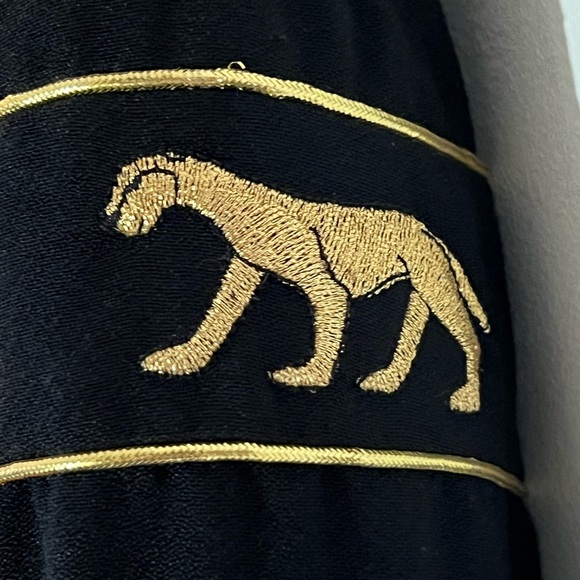 Vintage Embroidered Gold Panther Cropped Jacket - Picture 7 of 13